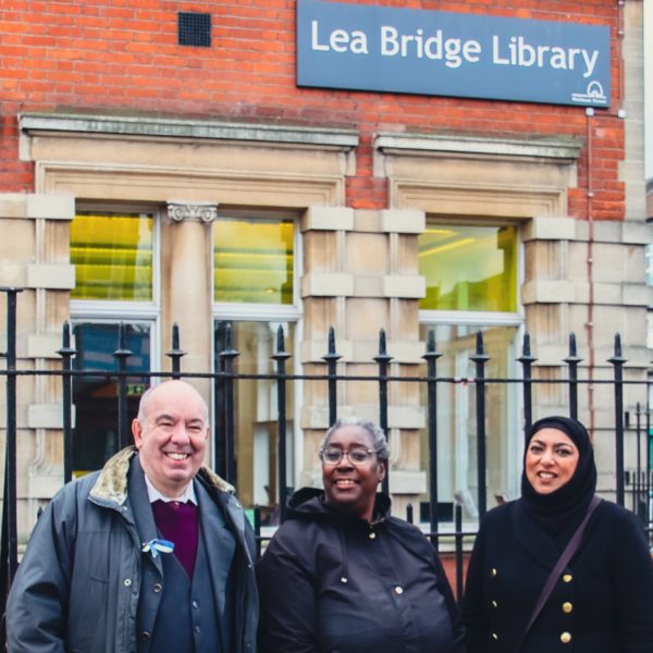 Lea Bridge Labour Team - Labour Councillors for Lea Bridge - Gerry Lyons, Shabana Dhedhi and Jennifer Whilby 